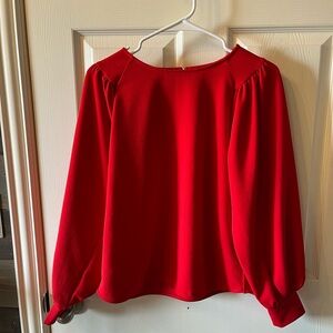 Ann Taylor Women's Red Blouse, Size Small